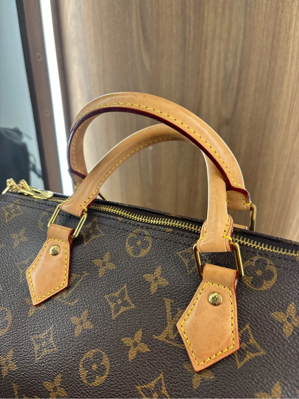 Louis Vuitton Speedy 30 Bandouliere Monogram Canvas Shoulder Bag